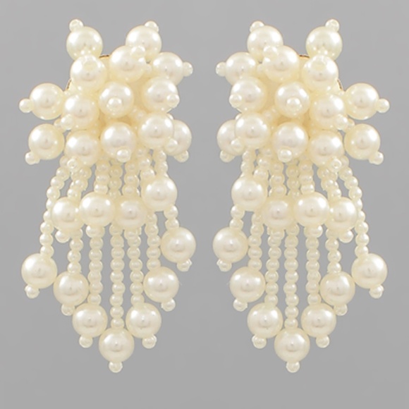 Pearl Fringe Earrings - Picture 1 of 1